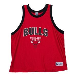 Vintage Chicago Bulls Basketball Jersey Mens XL‎ NBA Red 90s Logo 7 Streetwear